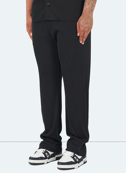 Pleated Trousers - Black – N V L T Y