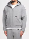 Scuba Structured Zip Hoodie - Grey