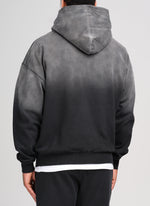 Vintage Deep Fade Hoodie - Black