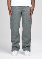 Heavyweight Wool Textured Zipper Pants - Grey