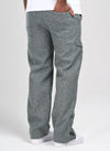 Heavyweight Wool Textured Zipper Pants - Grey