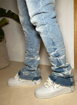 Vintage Flare Wave Jeans - Blue