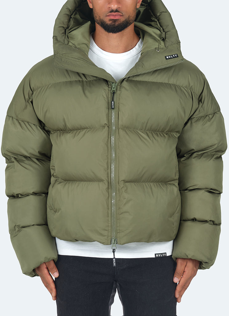 Vintage Puffer Jacket - Khaki