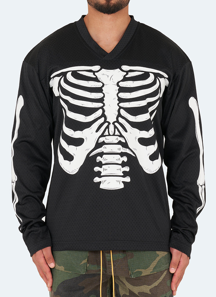 Vintage Skeleton Jersey - Black