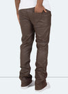 Vintage Flare Wax Jeans - Brown