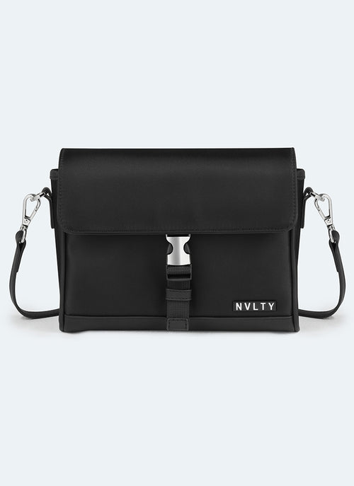 Buckle Crossbody Bag - Black