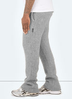 Mohair Flare Joggers - Grey