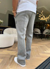 Scuba Structured Flare Pleat Joggers - Grey