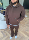 Scuba Structured Hoodie - Brown