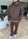 Scuba Structured Hoodie - Brown