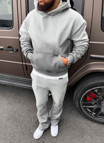 Vintage Deep Fade Hoodie - Grey