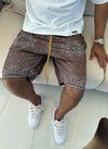 Paisley Shorts - Brown