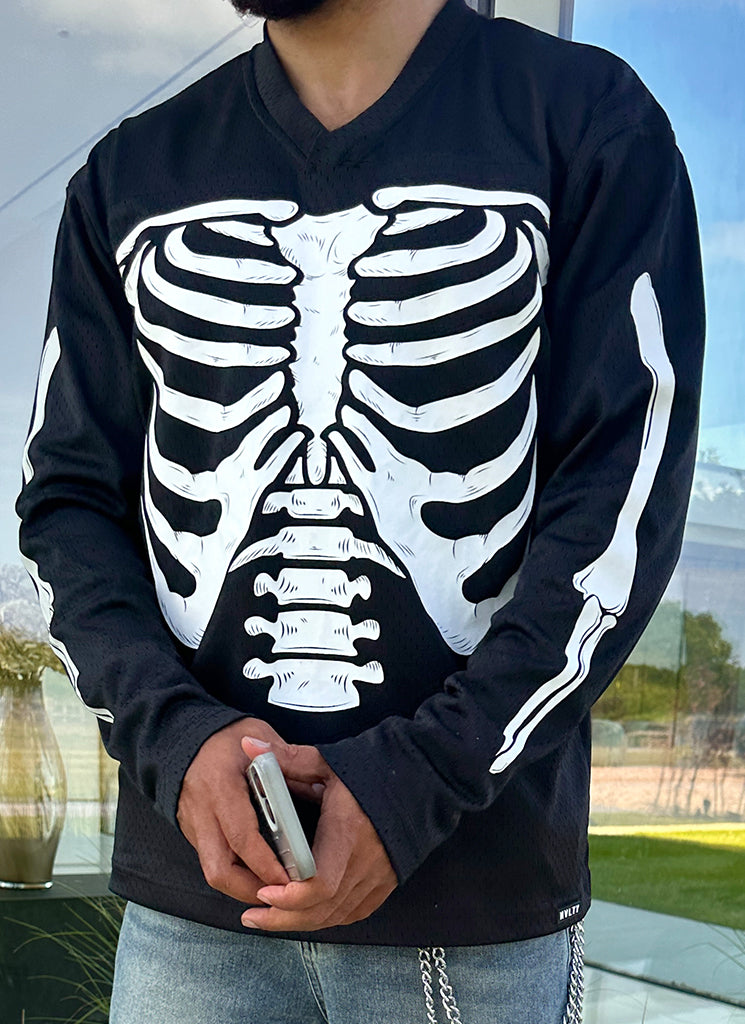 Vintage Skeleton Jersey - Black