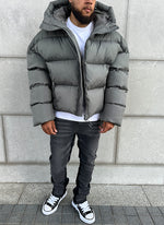 Vintage Puffer Jacket - Grey