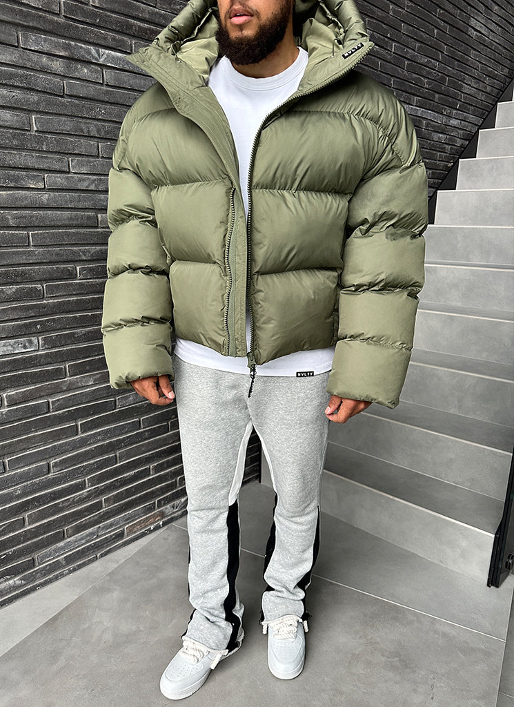 Vintage Puffer Jacket - Khaki