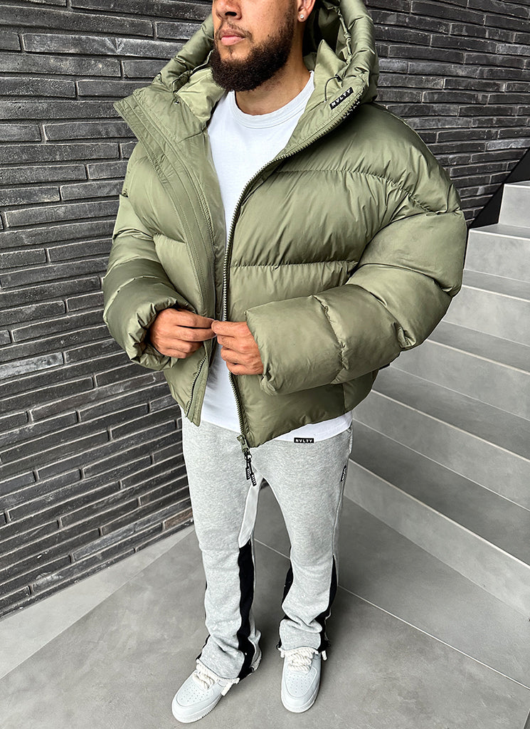 Vintage Puffer Jacket - Khaki