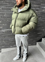 Vintage Puffer Jacket - Khaki