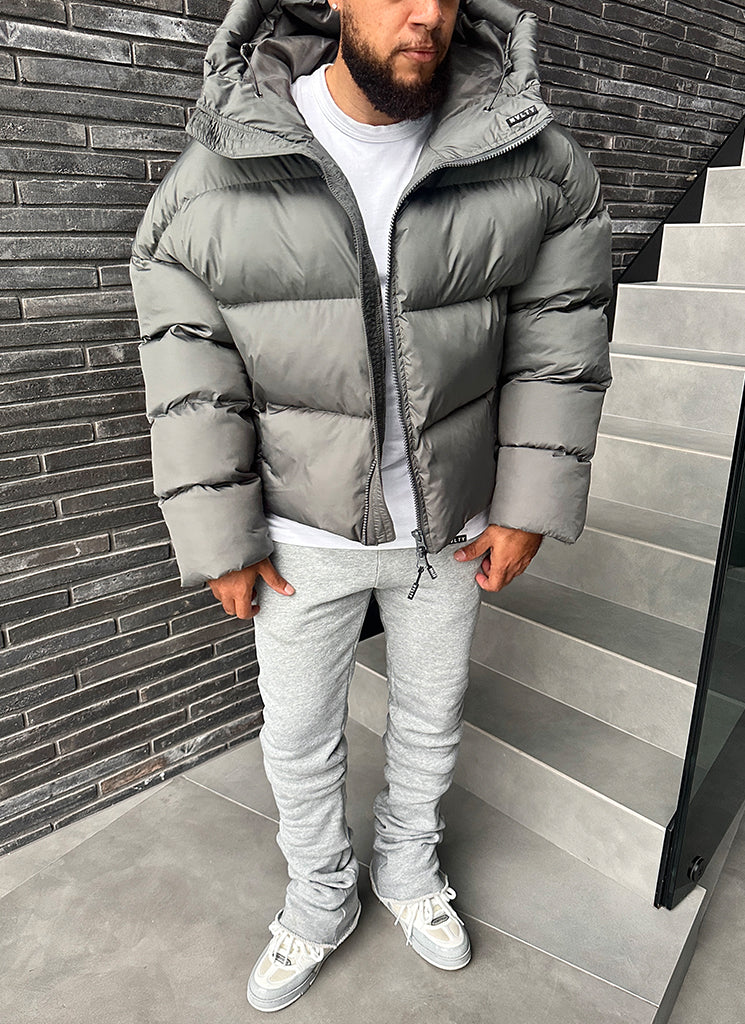 Vintage Puffer Jacket - Grey