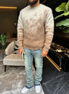 Mohair Gradient Sweater - Stone