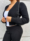 Mohair Cardigan - Black