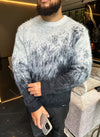 Mohair Gradient Sweater - Black