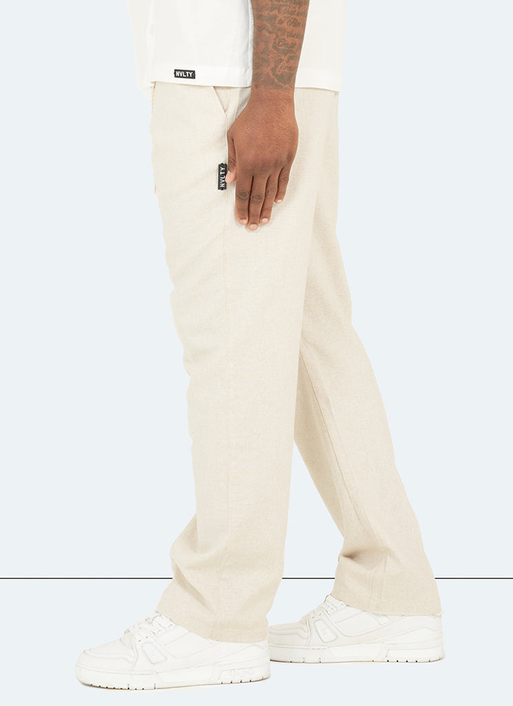 Linen Trousers - Stone