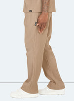 Pleated Trousers - Stone