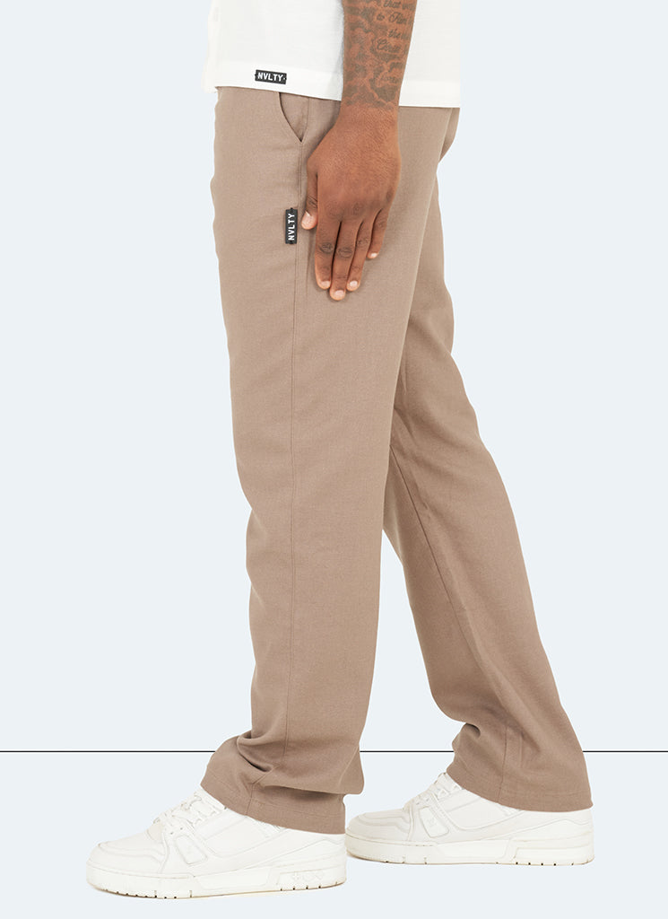 Linen Trousers - Mocha