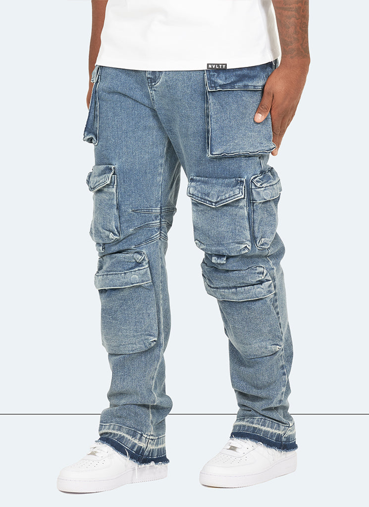 Vintage Stacked Jeans - Black – N V L T Y
