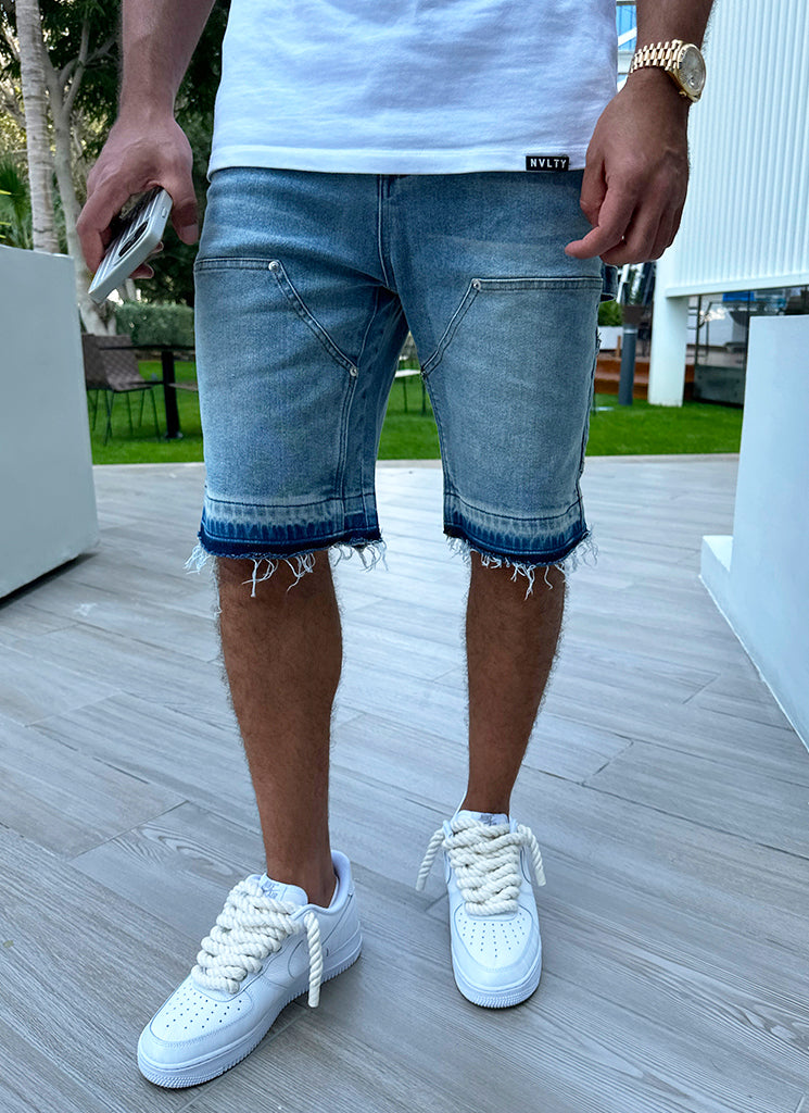 Vintage Carpenter Denim Shorts - Blue – N V L T Y
