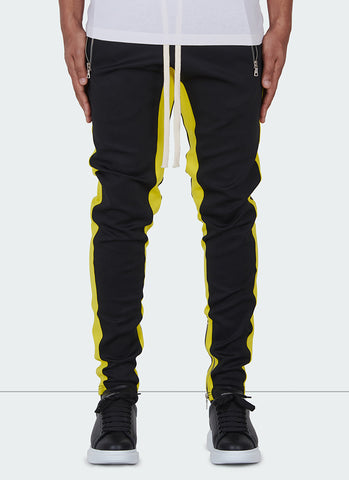 Track pants black and on sale yellow