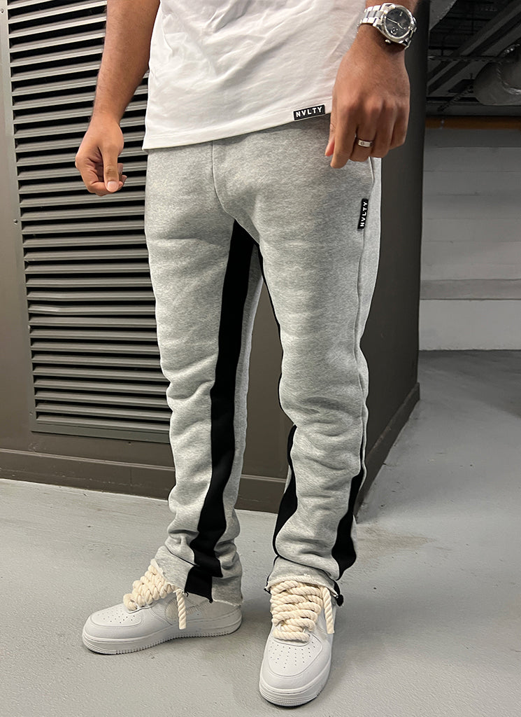 Hip Hop Painted Grey Flare Streetwear Sweatpants For Men And Women