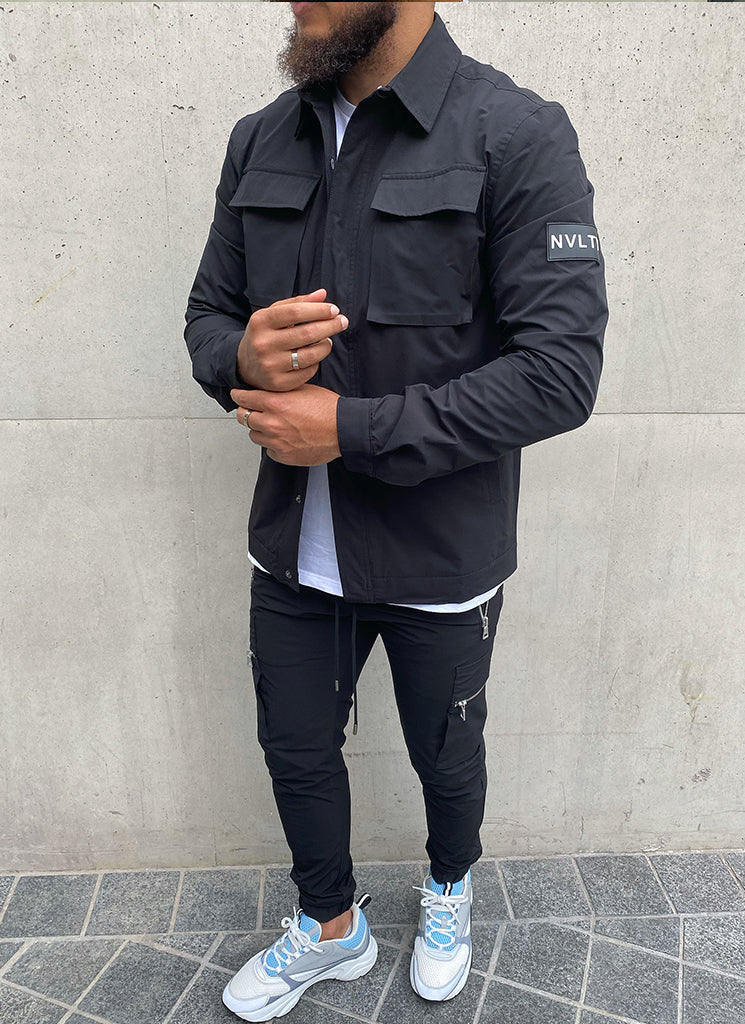 Tactical Track Jacket - Black