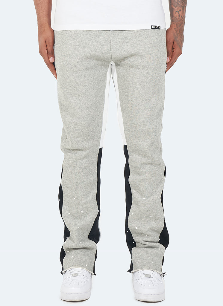 Vintage Flare Paint Joggers - Grey – N V L T Y